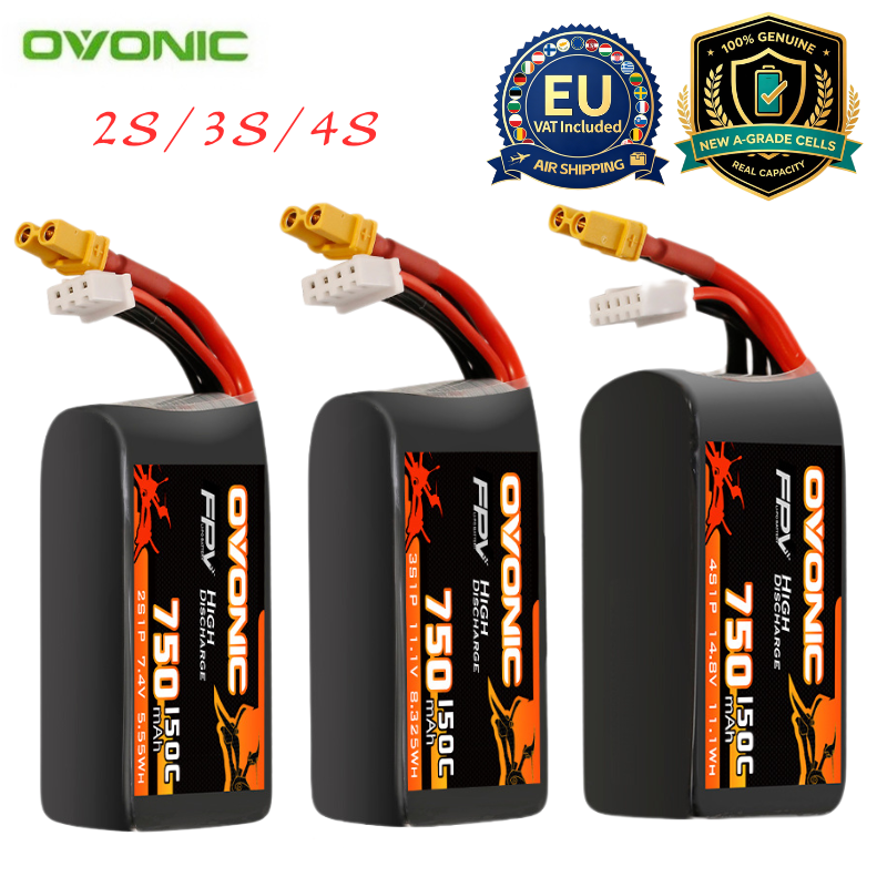 HOT OVONIC 150C 750mAh 7.4V/11 - Drone Racing Battery 评论和价格