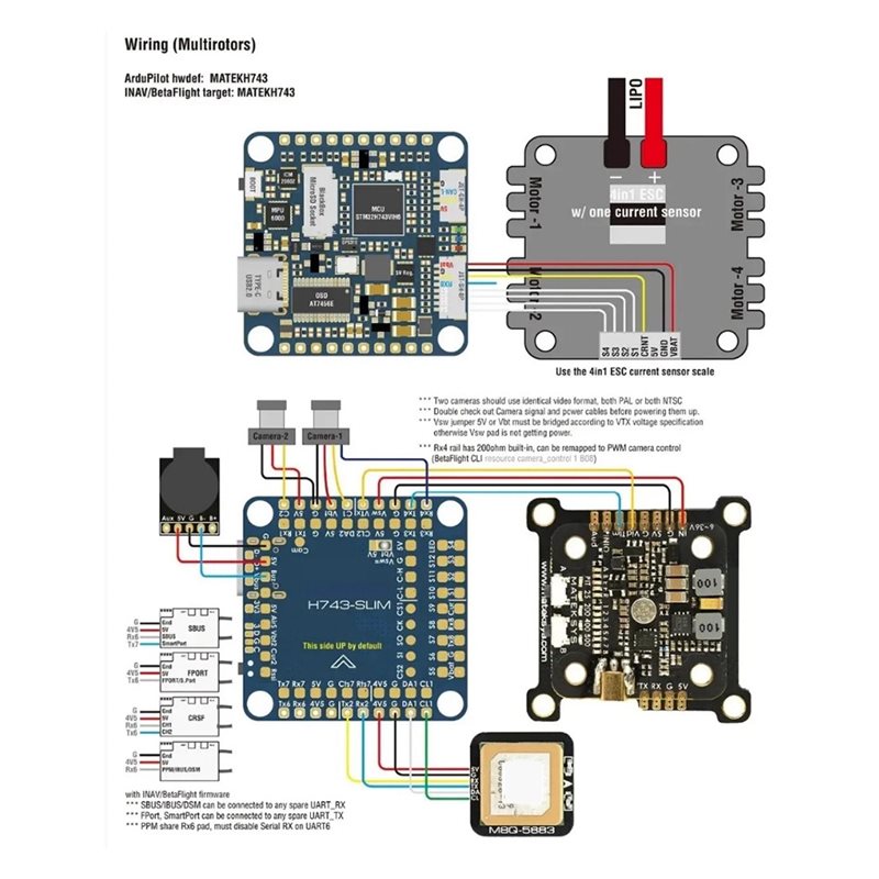 GROCE-Betaflow 7XUART Port H74 - Drone Racing Flight Controller 评论和价格