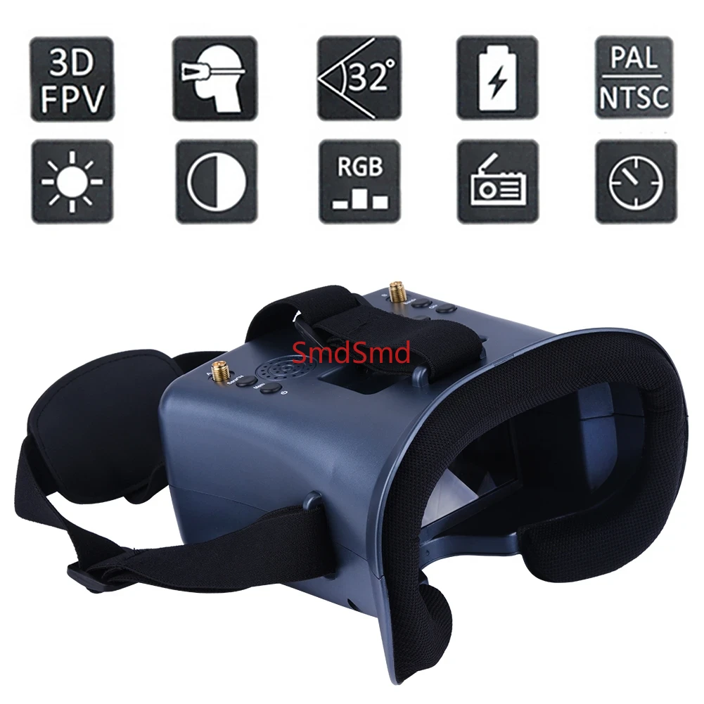 008D PRO FPV Goggle 5.8GHz 40c - Drone Racing Receiver 评论和价格